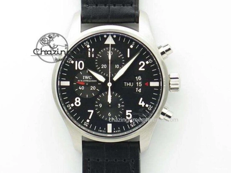 MIROTIME 0504 Affordable Mark XVII IW326501 FKF 1:1 Best Edition Black Dial on Black Leather Strap 7131